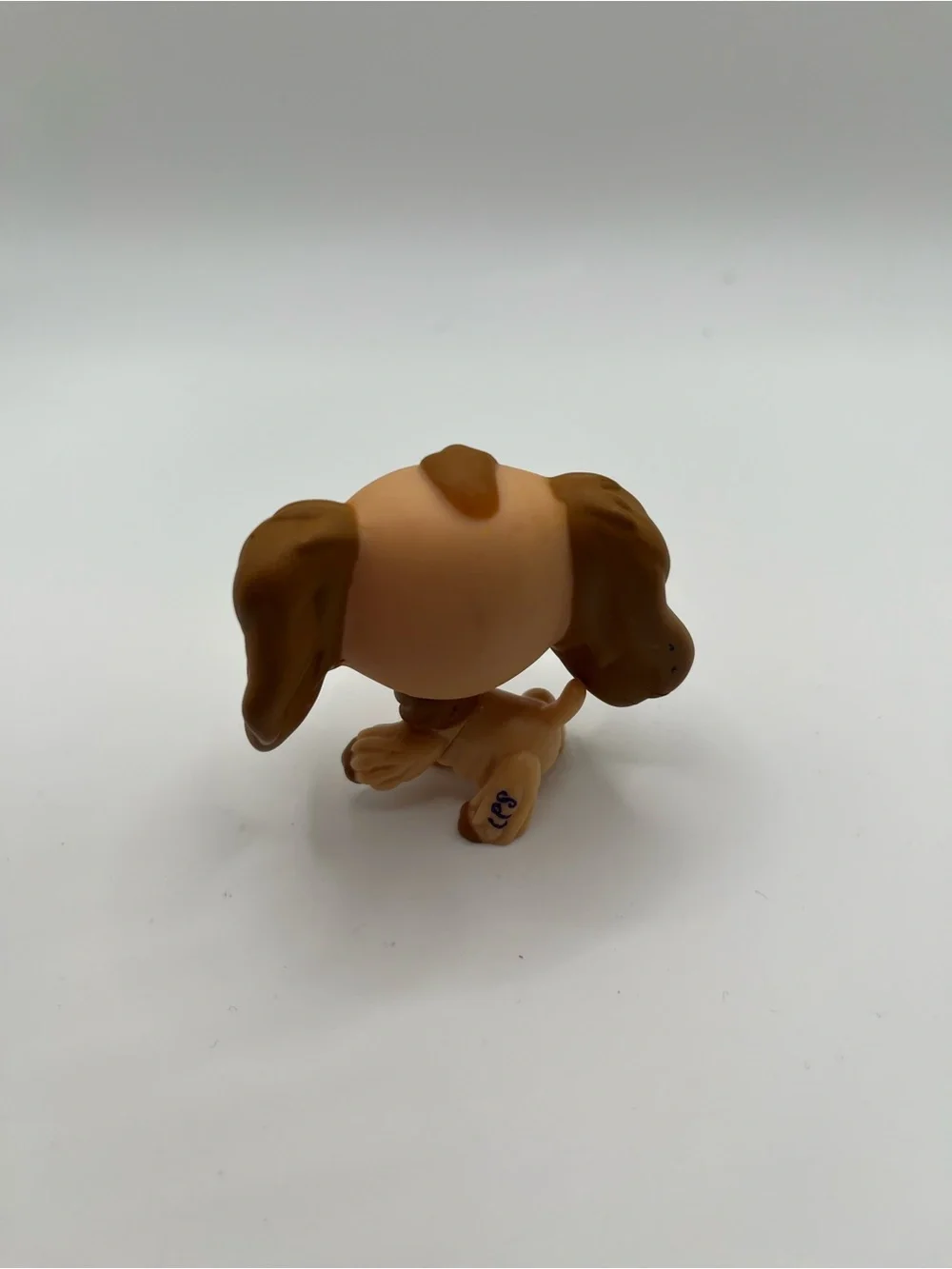 Littlest Pet Shop Cocker Spaniel Dog #1318 Hasbro LPS Brown Tan Blue Eyes